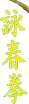 Wing Chun Kuen written in Chinese characters