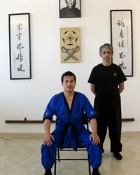 Sifu Leal with his Wing Tsun teacher Grandmaster Carson Lau