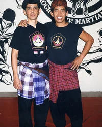 Sifu Leal with his Pentjak Silat instructor Pendekar Herman Suwanda